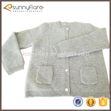 gery Kaschmir Kinder Kaschmir Strickjacke mit Tasche